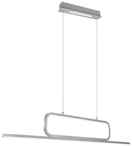 Φωτιστικό Οροφής - Ράγα Aick 327210305 38W Led 110x7,5x150cm Silver Trio Lighting Metal