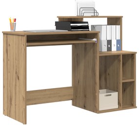 vidaXL Γραφείο με Αποθήκευση Δρυς 120.5x44x88.5 εκ. Επεξεργασμένο Ξύλο