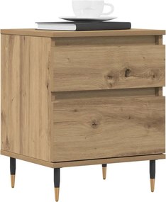 vidaXL Κομοδίνο τεχνίτης Δρυς 40x35x50 εκ. από Επεξεργασμένο Ξύλο