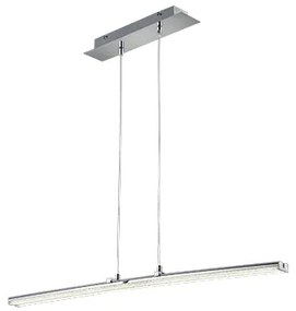 Φωτιστικό Κρεμαστό Ράγα Χρωμέ L140xH150cm LED 2x8w 2x800lm 4000K Trio Lighting Spread R32552100