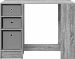 vidaXL Γραφείο Γκρίζο Σονομα 100 x 40 x 75 cm Επεξεργασμένο ξύλο