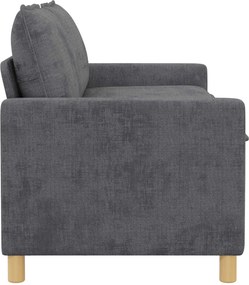 vidaXL Καναπές Σκούρο Γκρι 156 x 81 x 87,5 εκ Πολυεστέρας