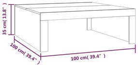 ΤΡΑΠΕΖΑΚΙ ΣΑΛΟΝΙΟΥ ΓΚΡΙ SONOMA 100X100X35ΕΚ. ΕΠΕΞΕΡΓΑΣΜΕΝΟ ΞΥΛΟ 815997