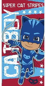 Πετσέτα Θαλάσσης Παιδική Βελουτέ Disney PJ Masks 28 Red-Blue DimCol Beach 70x140cm 100% Βαμβάκι