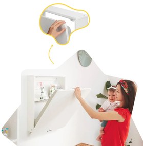 Αλλαξιέρα Badabulle Plouf Συμπαγής Τοίχο Εύκαμπτο 46 x 46 x 61 cm