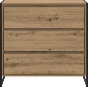 vidaXL Πλαϊνό γραφείο Artisan Δρυς 79 x 36 x 75.5 εκ.