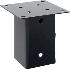 vidaXL Βάσεις στύλων τετράγωνες 12 τεμάχια Χάλυβας με επικάλυψη σκόνης