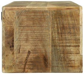 vidaXL Ντουλάπα τηλεόρασης 80x30x25 εκ. Μασίφ ξύλο τραχύ μάνγκο