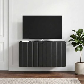 VidaXL Τοποθετούμενος στον τοίχο τηλεοπτικός ερμάριος Μαύρο