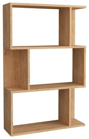 Βιβλιοθήκη Kadu pakoworld σε oak απόχρωση 72x22x108εκ