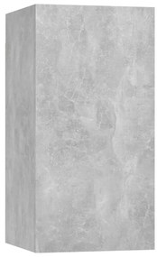 vidaXL Έπιπλα Τηλεόρασης Σετ 8 τεμ. Γκρι Σκυροδέματος από Μοριοσανίδα