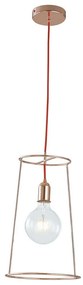 Φωτιστικό Οροφής Frida I-FRIDA/S25 1xE27 Φ25cm 120cm Gold-Pink Luce Ambiente Design Metal