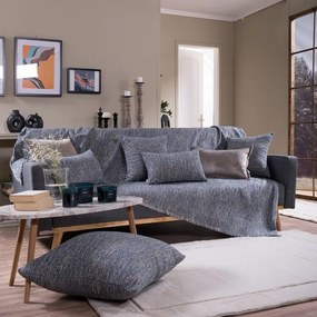 Ριχτάρι Nashville 04 Blue Teoran Three-Seater 180x300cm Βαμβάκι-Ακρυλικό