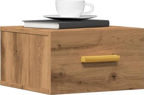 vidaXL Κομοδίνο Επιτοίχιο Αρτισιανή Δρυς 35 x 35 x 20 εκ.