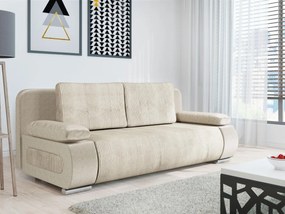 Καναπές κρεβάτι Comfivo 144, Λειτουργία ύπνου, Beige,  Αποθηκευτικός χώρος, 200x92x77cm, Πόδια: Πλαστική ύλη