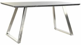 Τραπεζαρία DKD Home Decor Μαύρο Χάλυβας Ξύλο MDF 160 x 90 x 76 cm