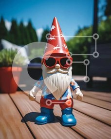 Intra Συλλεκτικό Ξύλινο Παζλ Plywood  4mm - Toy Gnome σε εξωτερικούς χώρους Σε Ξύλινο Κουτί - Διαστάσεις: 10x10 cm – 25 κομμάτια