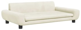 vidaXL Καναπές Παιδικός Κρεμ 100 x 54 x 33 εκ. από Βελούδο