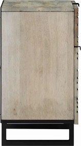 vidaXL Κομοδίνο Λευκό 50 x 33 x 60 εκ Επεξεργασμένο Ξύλο