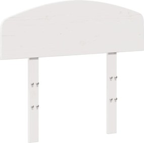 vidaXL Κεφαλάρι Λευκό 90 εκ. από Μασίφ Ξύλο Πεύκου