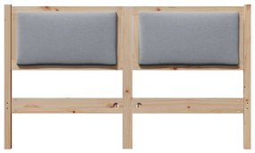 vidaXL Κεφαλάρι Άλλο Καφέ 140 cm Μασίφ ξύλο πεύκου