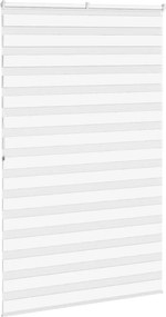 vidaXL Ζέβρα τυφλή Λευκό Πλάτος υφάσματος 145,9 εκ. Πολυεστέρας