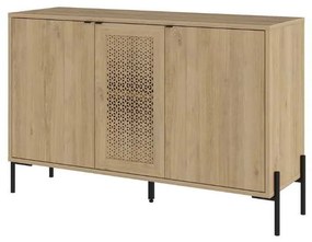 Μπουφές Naive Megapap χρώμα sapphire oak 126x40x80εκ.