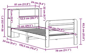 ΣΚΕΛΕΤΟΣ ΚΡΕΒ. ΧΩΡΙΣ ΣΤΡΩΜΑ ΚΑΦΕ ΚΕΡΙΟΥ 75X190 ΕΚ ΜΑΣΙΦ ΠΕΥΚΟ 3309910