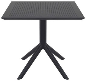 Τραπέζι SKY Μαύρο PP 80x80x74cm