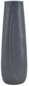 Βάζο Ανάγλυφο 832835 17,3x14,7x58cm Grey Ankor Ceramic