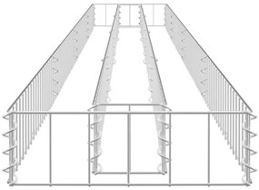 vidaXL Συρματοκιβώτιο-Γλάστρα Υπερυψωμένη 360x30x10 εκ. Γαλβ. Χάλυβας