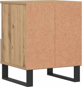 vidaXL Κομοδίνα 2 τεμ. τεχνίτης Δρυς 40 x 35 x 50 εκ από Επεξεργ. Ξύλο