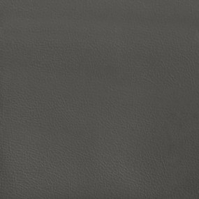 vidaXL Στρώμα με Pocket Springs Γκρι 160x200x20 εκ. Συνθετικό Δέρμα