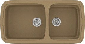 Sanitec Classic 305 (96×51) - Γρανιτένιος νεροχύτης - Metallic COFFE