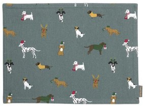 ΥΦΑΣΜΑΤΙΝΟ ΣΟΥΠΛΑ 40x30cm SOPHIE ALLPORT - CHRISTMAS DOGS