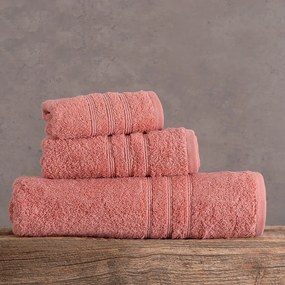 Πετσέτα Aria Terracotta Ρυθμός Προσώπου 50x90cm 100% Πενιέ Βαμβάκι