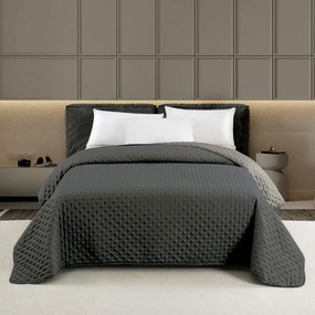 Κουβερλί King Size (260x240) 2 Όψεων Melinen Renzo Anthracite-Grey