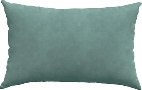 vidaXL Μαξιλάρι Καναπέ 2 pcs Θαλασσί 60 x 40 cm Υφασμάτινο Κορντουρά