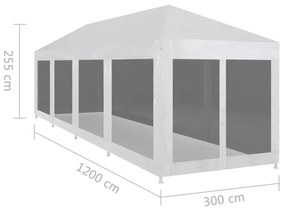 ΤΕΝΤΑ ΕΚΔΗΛΩΣΕΩΝ ΜΕ 10 ΤΟΙΧΩΜΑΤΑ ΜΕ ΔΙΧΤΥ 12 X 3 Μ. 45112