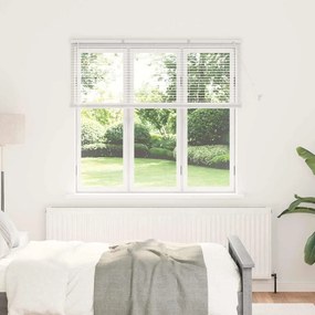 vidaXL Βενετσιάνικες Ρόδες Λευκό 130 x 150 cm Αλουμίνιο