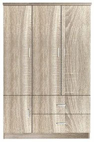 Ντουλάπα Mesa 282, Sonoma οξιά, 180x120x50cm, 81 kg, Πόρτες ντουλάπας: Με μεντεσέδες, Αριθμός ραφιών: 4, Αριθμός ραφιών: 4 | Epipla1.gr
