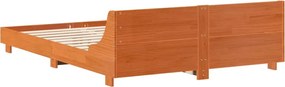 vidaXL Σκελετός Κρεβ. Χωρίς Στρώμα Καφέ Κεριού 120x200 εκ Μασίφ Πεύκο