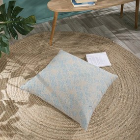 Μαξιλαροθήκη Διακοσμητική Δαπέδου Felicia 05 Blue Teoran 65Χ65 Cotton-Polyester
