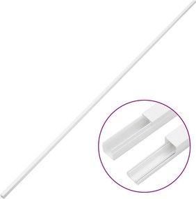 vidaXL Κανάλι Καλωδίων 20 x 10 χιλ. 30 μ. από PVC