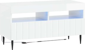 vidaXL 5 Τεμάχια LED Τηλεοπτικού Ντουλαπιού Γυαλιστερό Λευκό