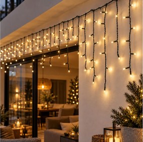 ΣΥΡΜΆΤΙΝΑ &amp; PVC ΛΑΜΠΆΚΙΑ LED ICICLE LIGHTS 360LED WW