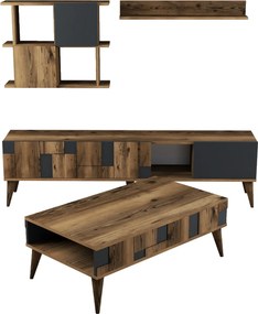 Living Room Furniture Set Madrid - Anthracite Walnut
Anthracite