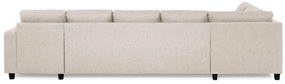 Γωνιακός Καναπές Scandinavian Choice C161, Ανοιχτό καφέ, 344x199x80cm