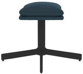 vidaXL Υποπόδιο Μπλε 60x60x36 εκ. Βελούδινο