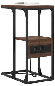 vidaXL Κομοδίνο Καφέ δρυς 41.5 x 26 x 60.5 εκ Επεξεργασμένο ξύλο